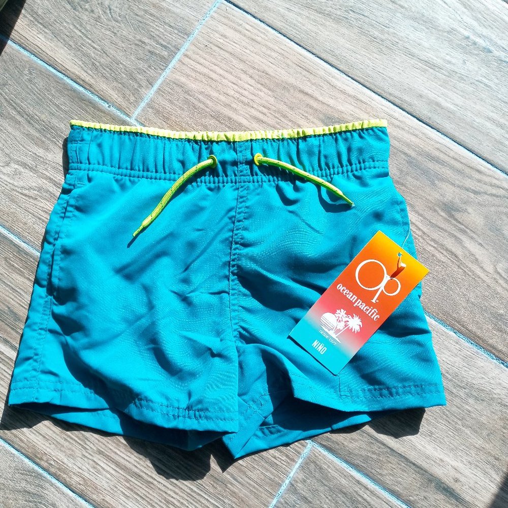 Ocean Pacific Board Short - "Classic Teal"